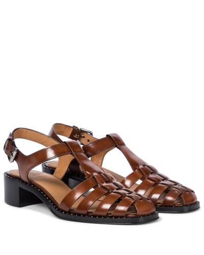 Church's Genny Leather Sandals - Brown