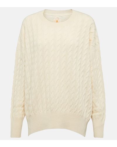 Jardin Des Orangers Cable-knit Cashmere Sweater - Natural