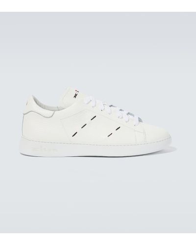 Kiton Zapatillas de piel - Blanco