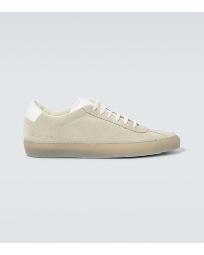 Common Projects Tennis 70 Low-top Suede Sneakers - White