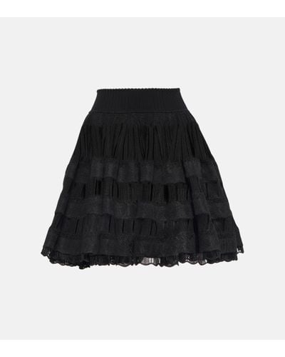 Alaïa Mini-jupe Crinoline - Noir