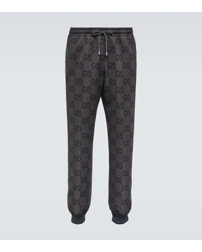 Gucci Jumbo GG Track Pants - Gray