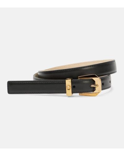 Versace Medusa Heritage Leather Belt - Black