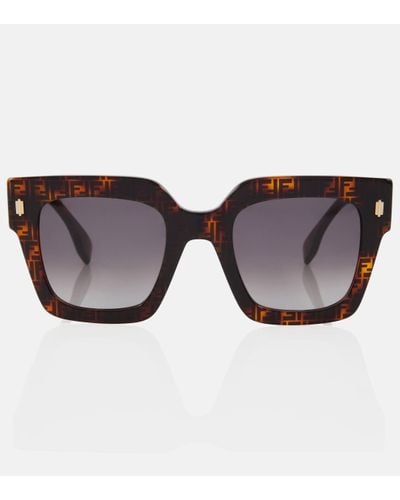 Fendi Roma Square Sunglasses - Brown