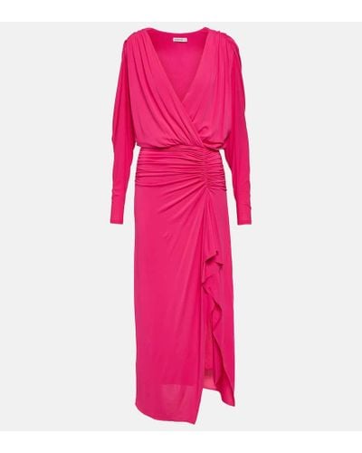 Jonathan Simkhai Ellie Ruched Maxi Dress - Pink