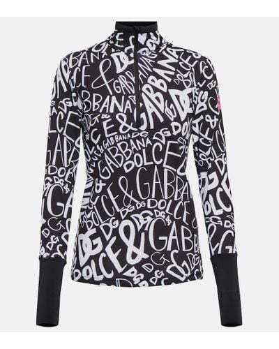 Dolce & Gabbana Logo-print Ski Top - Black