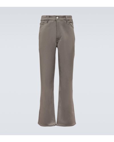 Our Legacy Flared Wool Trousers - Grey