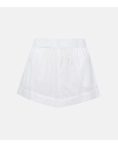 Asceno Shorts de pijama London de algodon - Blanco