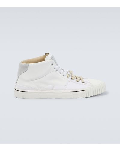 Maison Margiela New Evolution Leather High-top Trainers - White