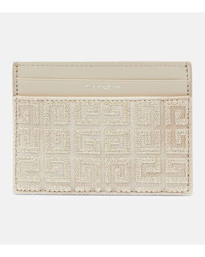 Givenchy Giv Cut Embroidered Card Holder - Natural
