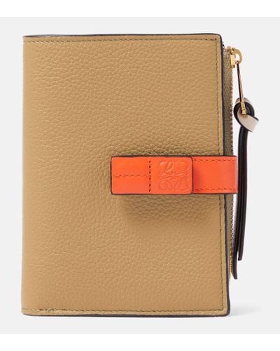 Loewe Bifold Leather Wallet - Natural