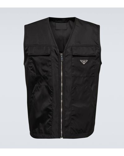 Prada Re-nylon Cargo Vest - Black