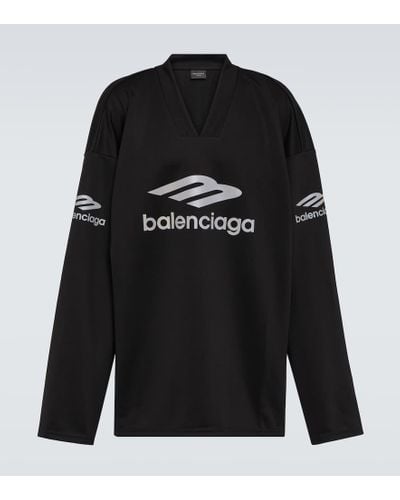 Balenciaga Top oversize 3B Sports Icon - Nero