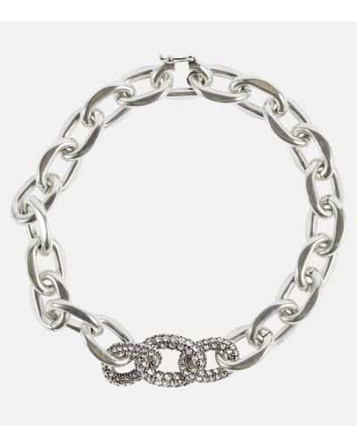 Isabel Marant Halskette mit Kristallen - Mettallic