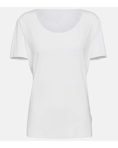 Wolford T-shirt in jersey Aurora - Bianco