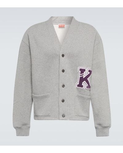 KENZO Varsity Cotton Jacket - Gray