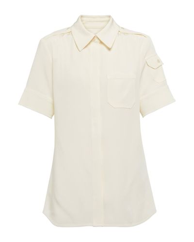 Victoria Beckham Crepe Shirt - White