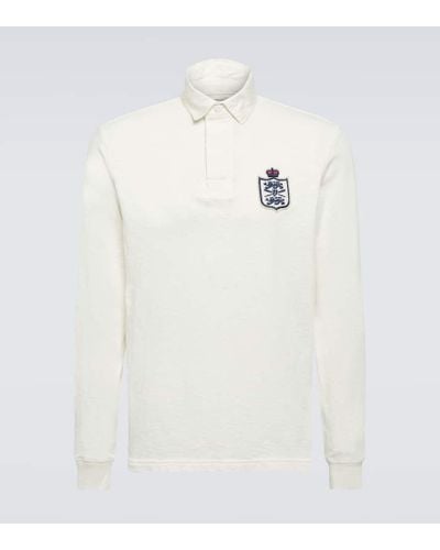 Polo Ralph Lauren Embroidered Cotton Jersey Polo Shirt - White