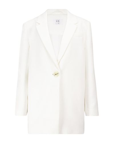 Sir. The Label Blazer Jacque in cotone - Bianco