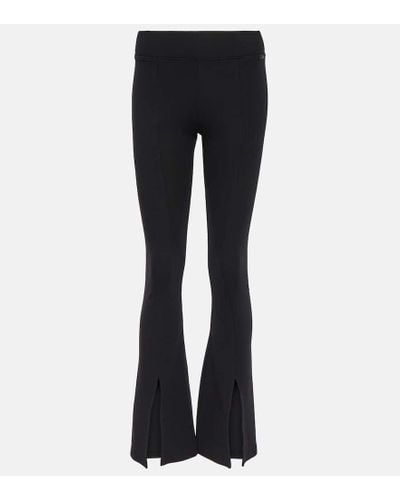 AG Jeans X Emrata Morrison Cotton-blend Flared Pants - Black