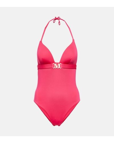 Max Mara Cecilia Embellished Swimsuit - Pink
