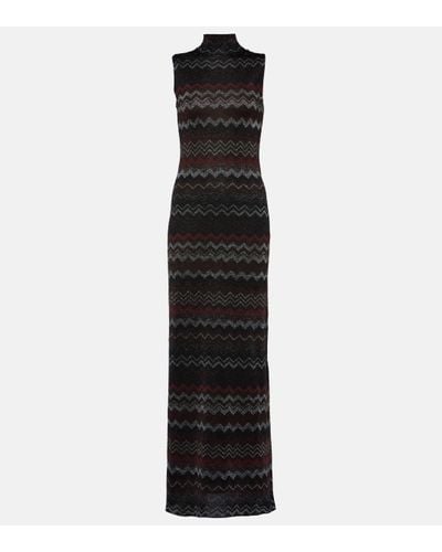 Missoni Robe longue metallisee - Noir