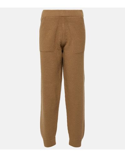 Moncler Pantalon de survetement en laine et cachemire melanges - Neutre