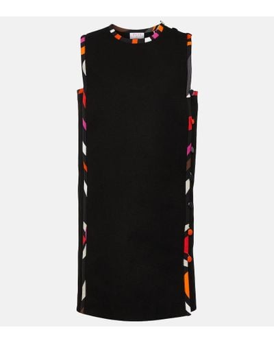 Emilio Pucci Sleeveless Cotton Minidress - Black