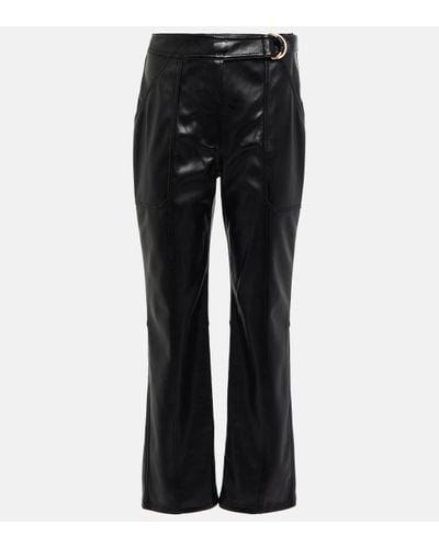 Jonathan Simkhai Baxter High-rise Faux Leather Trousers - Black