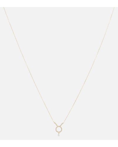 PERSÉE Taurus 18kt Gold Necklace With Diamonds - White