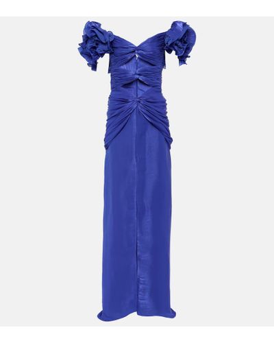 Costarellos Robe Milanka aus Georgette - Blau