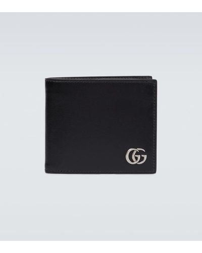 Gucci Portemonnaie GG Marmont aus Leder - Schwarz