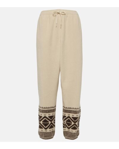 Polo Ralph Lauren Printed Jersey Joggers - Natural
