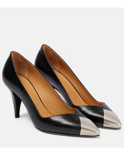 Isabel Marant Palda Leather Court Shoes - Brown