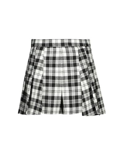RED Valentino Checked Wool Shorts - Multicolour