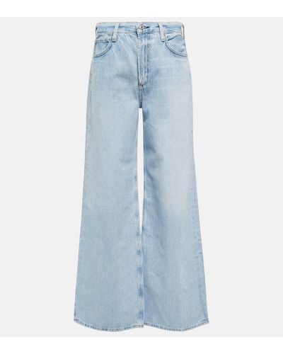 Citizens of Humanity High-Rise Wide-Leg Jeans Paloma - Blau