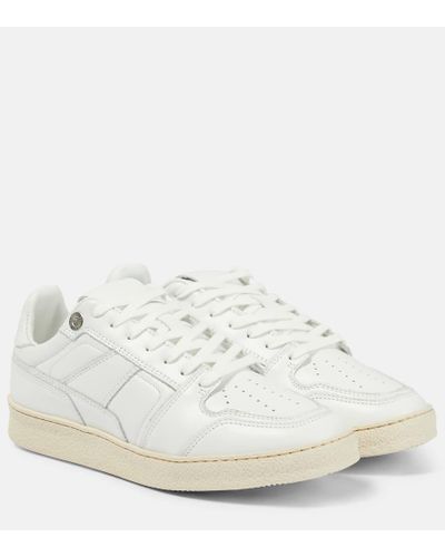 Ami Paris Low-top Leather Sneakers - White