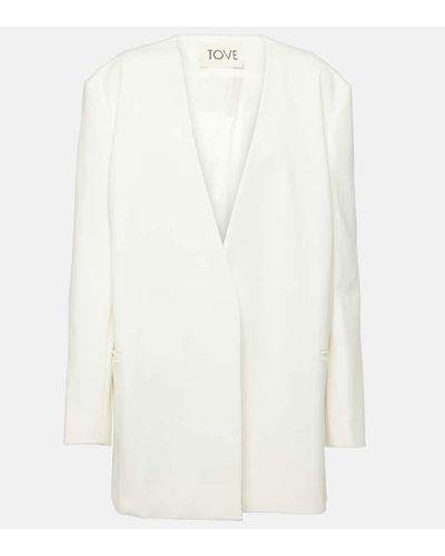 TOVE Saunders Cotton-blend Jacket - White