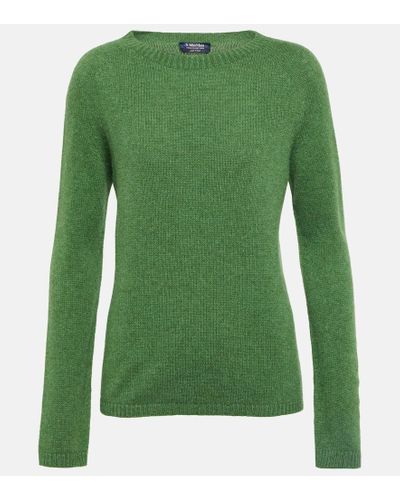 Max Mara Georg Wool And Cashmere-blend Sweater - Green