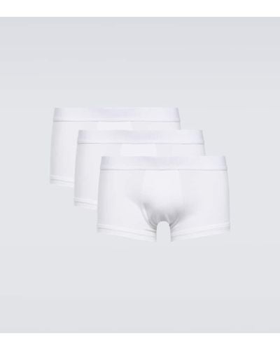 Giorgio Armani Set aus drei Boxershorts - Weiß