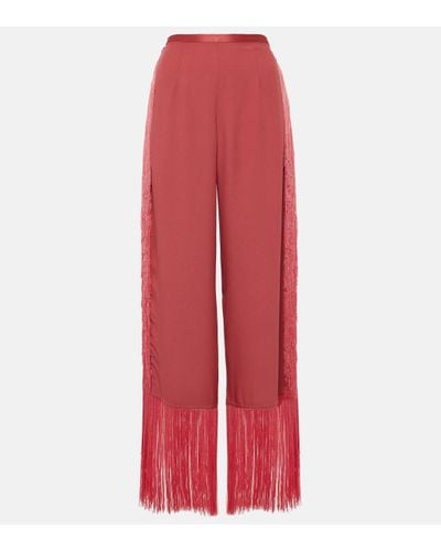 ‎Taller Marmo Nevada High-rise Wide-leg Trousers - Red