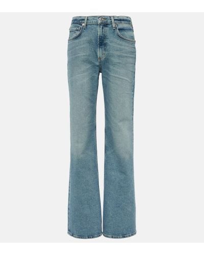 Citizens of Humanity Mid-Rise Bootcut Jeans Vidia - Blau