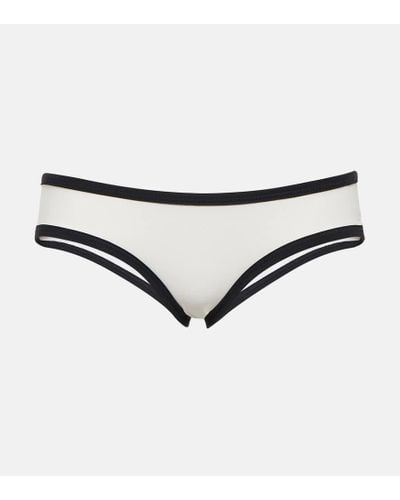 Marysia Swim Ligne Low-rise Bikini Bottoms - White