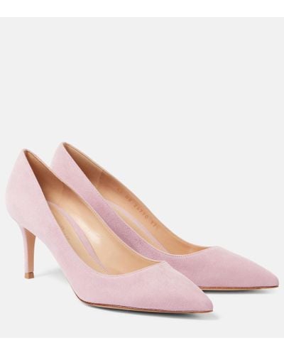 Gianvito Rossi Pumps Gianvito 70 aus Veloursleder - Pink