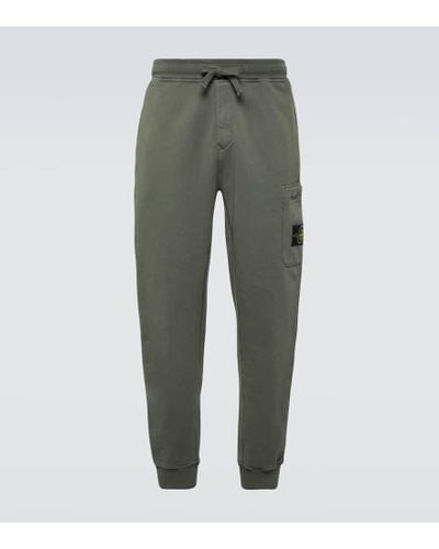 Stone Island Pantalones deportivos de algodon - Verde