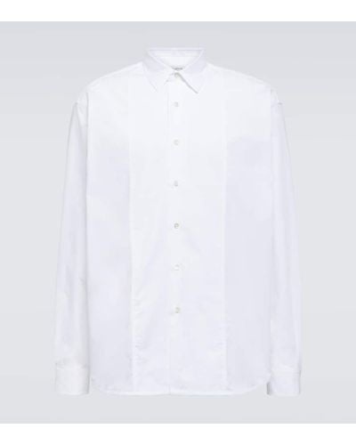 Lanvin Oversize-Hemd aus Baumwollpopeline - Weiß