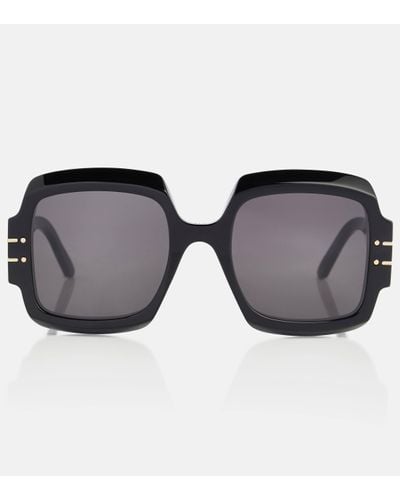 Dior Grey Square Sunglasses Signature S1u 10a0 55 - Black