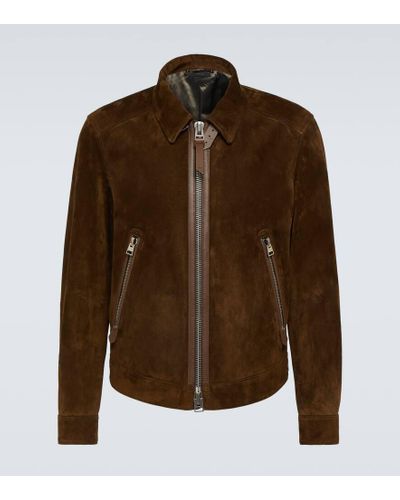Tom Ford Suede Blouson - Brown