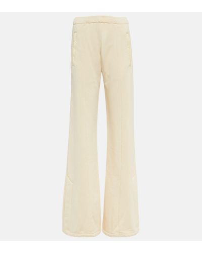 Amiri Wide-leg Cotton Sweatpants - Natural