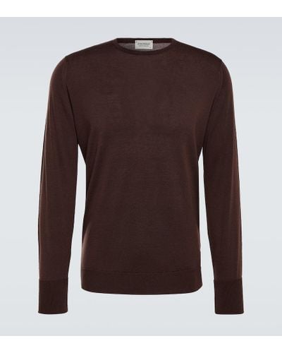 John Smedley Marcus Wool Sweater - Brown